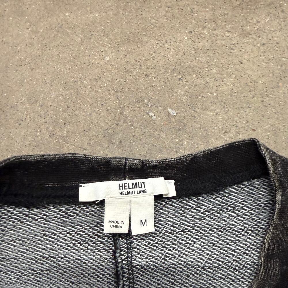 Helmut Lang Desginer Acid Wash Distressed Sweatshirt Dress Black Women Medium - Picture 3 of 8